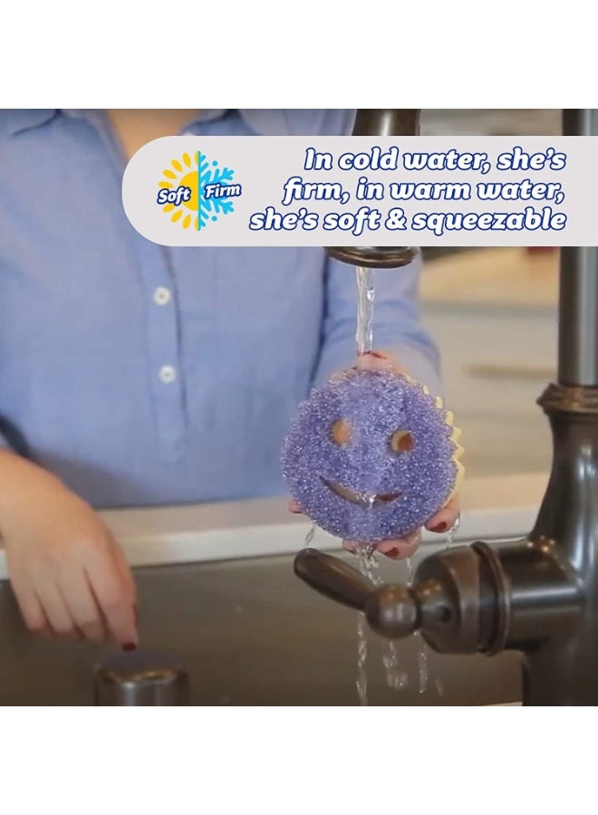 Scrub Daddy Scrub Mommy - Scratch-Free Multipurpose Dish Sponge - BPA Free & Made with Polymer Foam - Stain, Mold & Odor Resistant Kitchen Sponge (1 Count) - Image 5